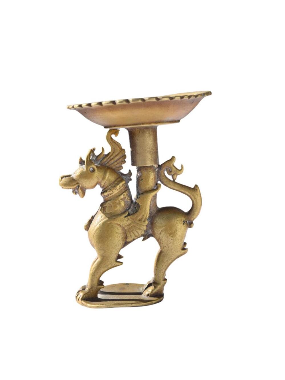 Bronze Qilin Ceremonial Candlestick
